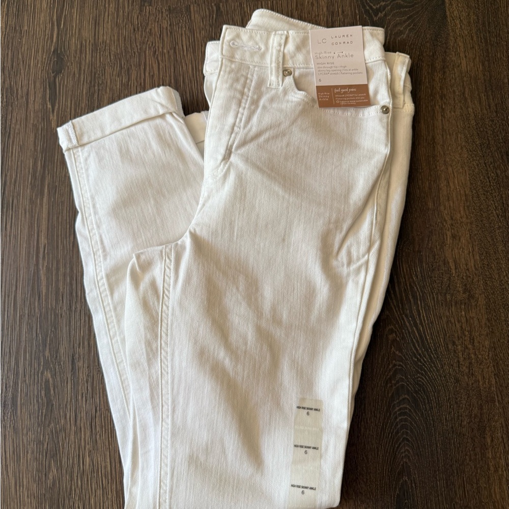 LC Lauren Conrad White Jeans
